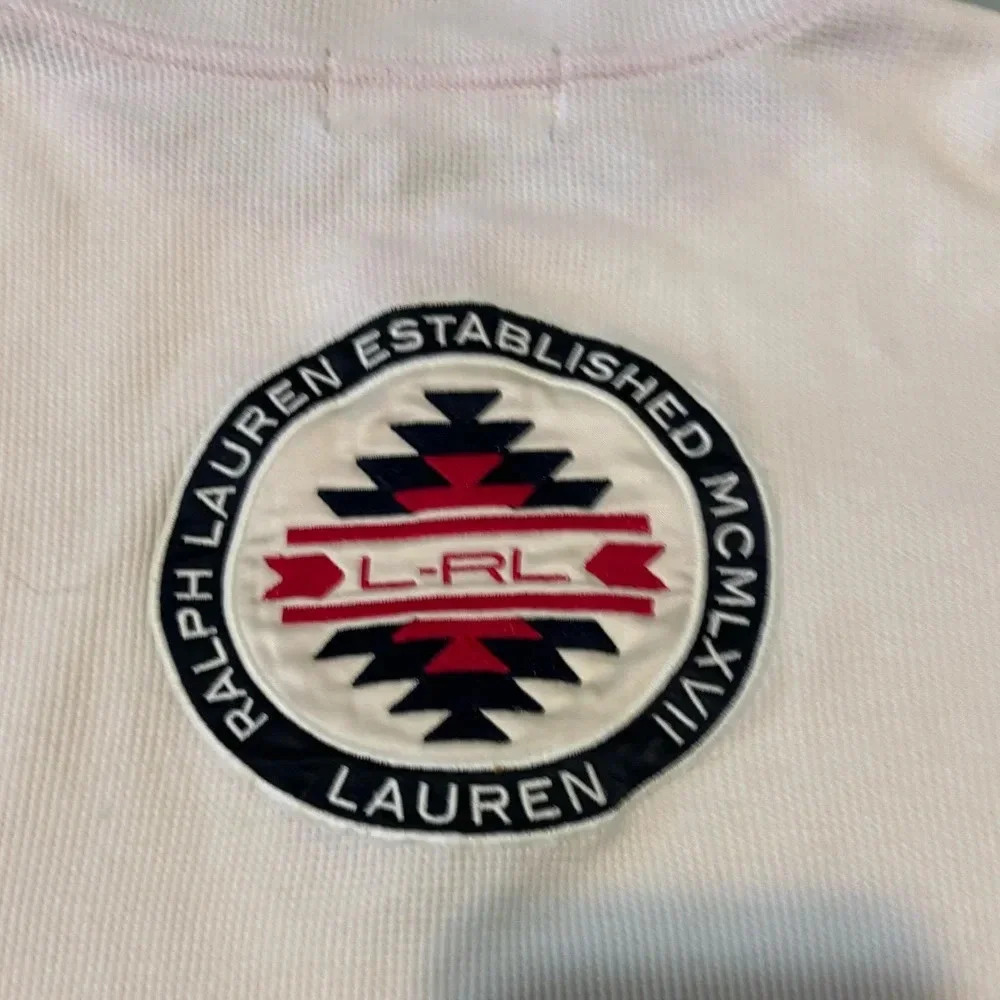 Ralph Lauren Sport Cream Quarter Zip. Made from thermal waffle material. Size PL - Picture 7 of 11